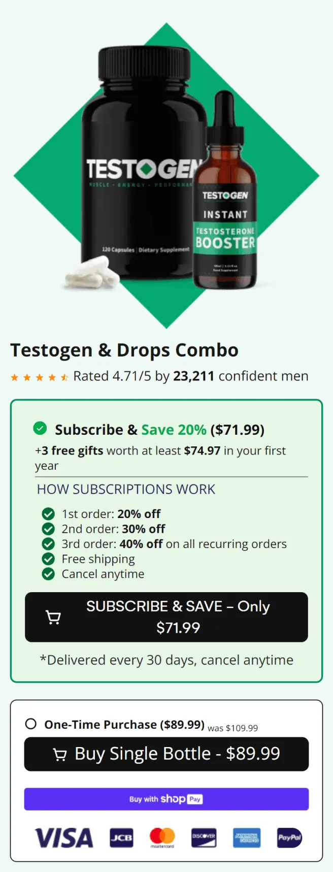 testogen drops booster